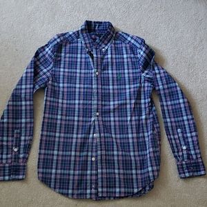Polo button front long sleeve shirt Boys size 14